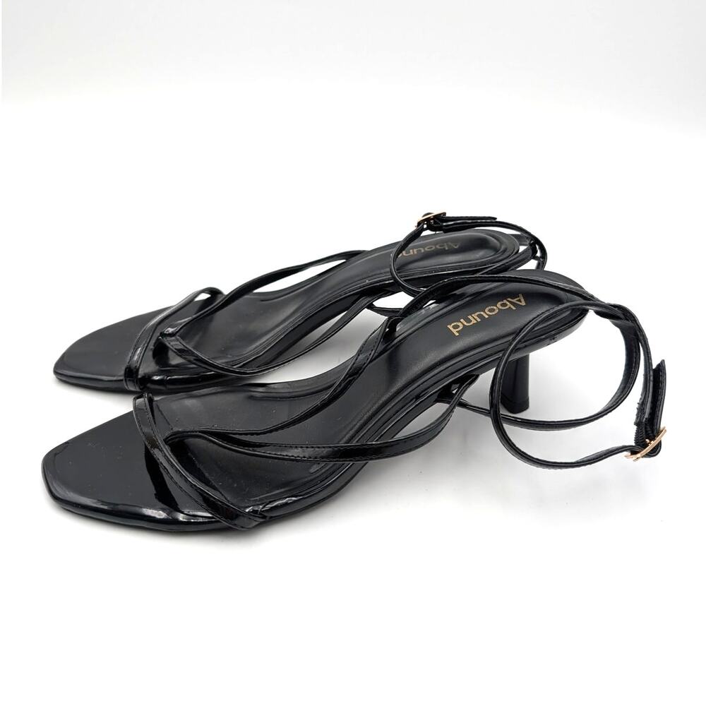 Abound Daniella Ankle Strap Heel Sandals Women's Black Size US8.5 EU38.5